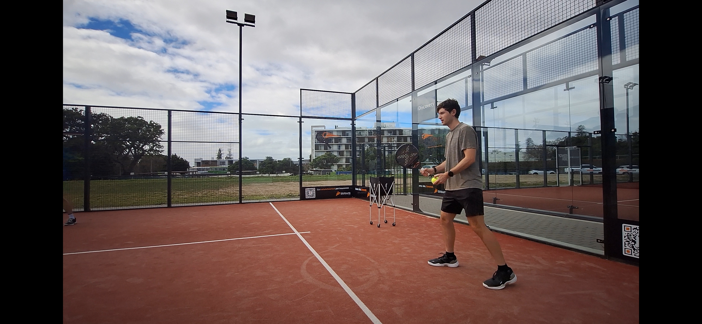 Joel Meyer on a padel court