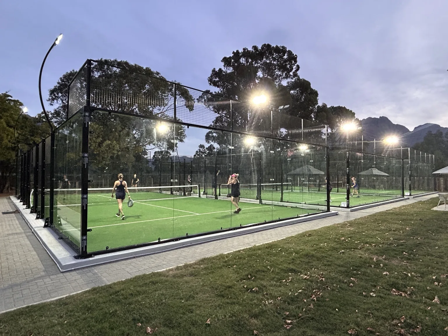 Three padel courts
