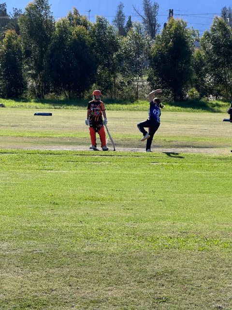 U13 Ladies cricket matchday photograph