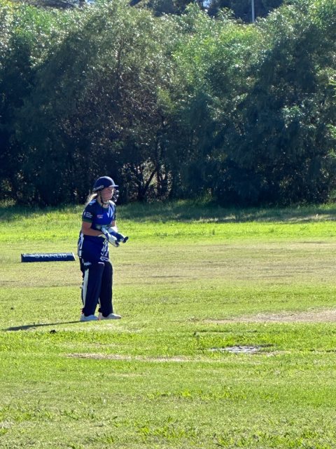 U13 Ladies cricket matchday photograph