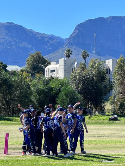 U13 Ladies cricket matchday photograph