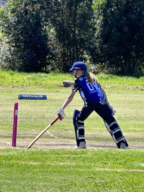 U13 Ladies cricket matchday photograph