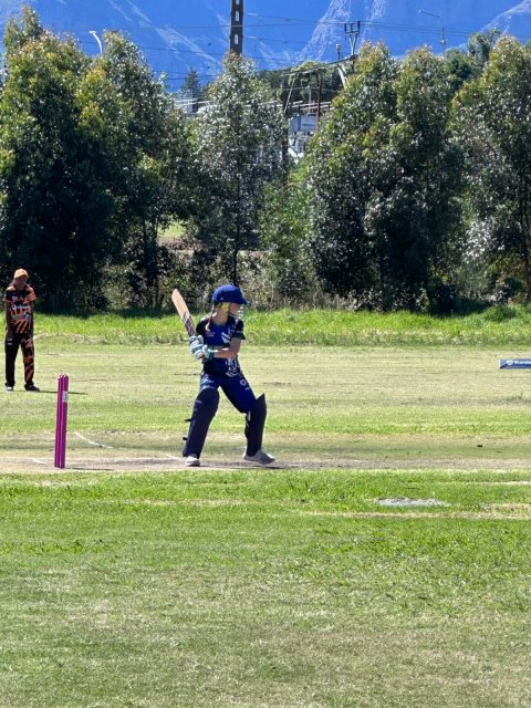 U13 Ladies cricket matchday photograph