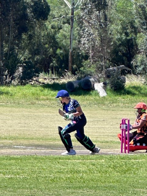 U13 Ladies cricket matchday photograph
