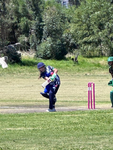 U13 Ladies cricket matchday photograph