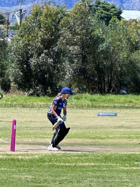 U13 Ladies cricket matchday photograph