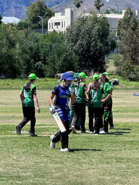 U13 Ladies cricket matchday photograph