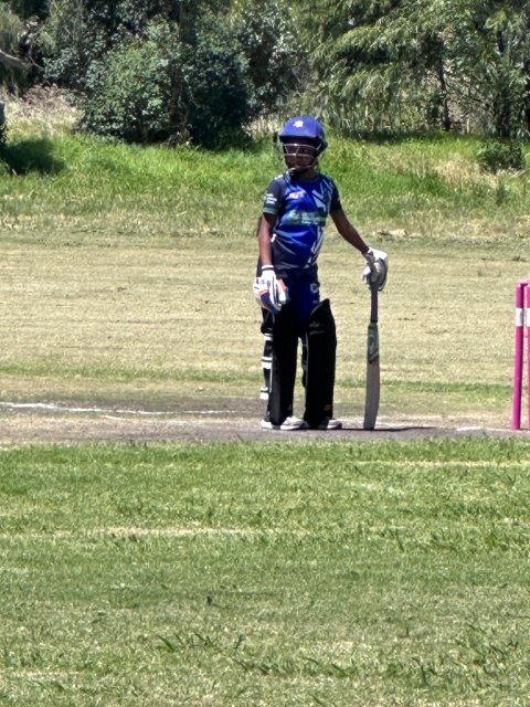 U13 Ladies cricket matchday photograph
