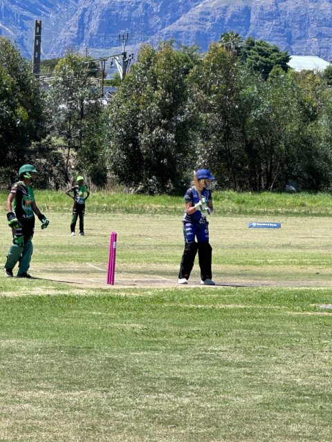 U13 Ladies cricket matchday photograph