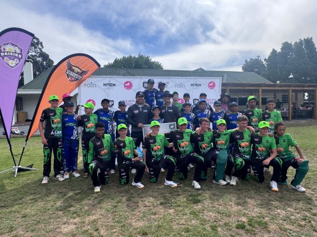 U13 Dragons cricket matchday photograph