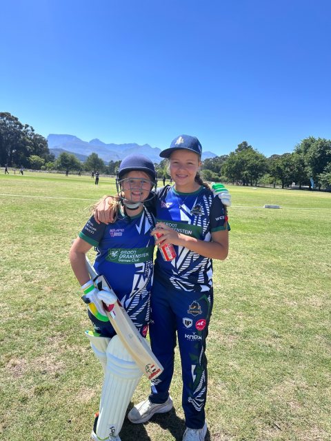U13 Ladies cricket matchday photograph
