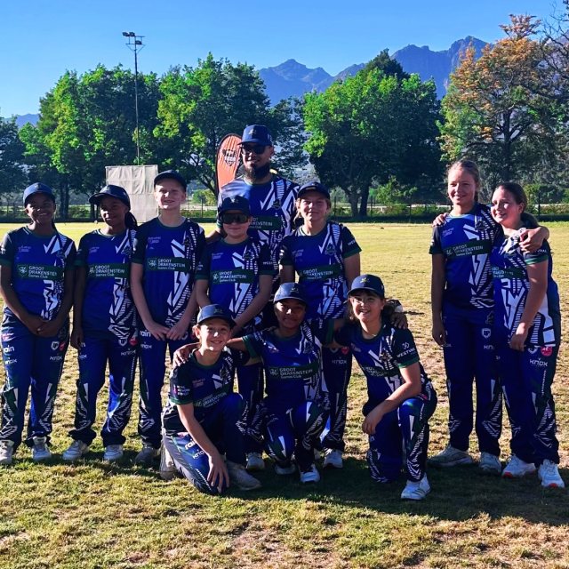 U13 Ladies cricket matchday photograph