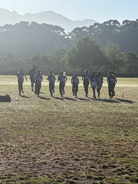 U13 Ladies cricket matchday photograph