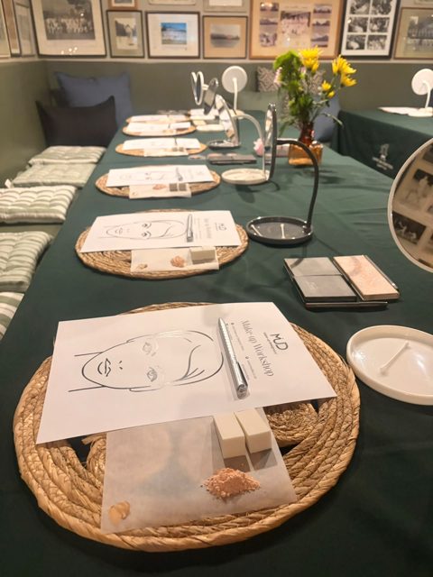A table set for a club occasion